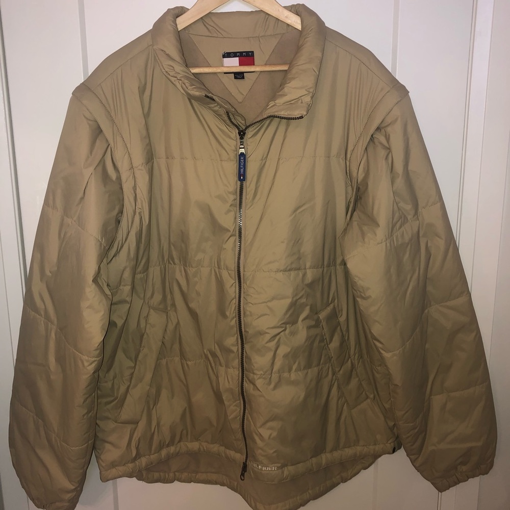 Vintage 90’s 2-In-1 Tommy Hilfiger Puffer In Cream